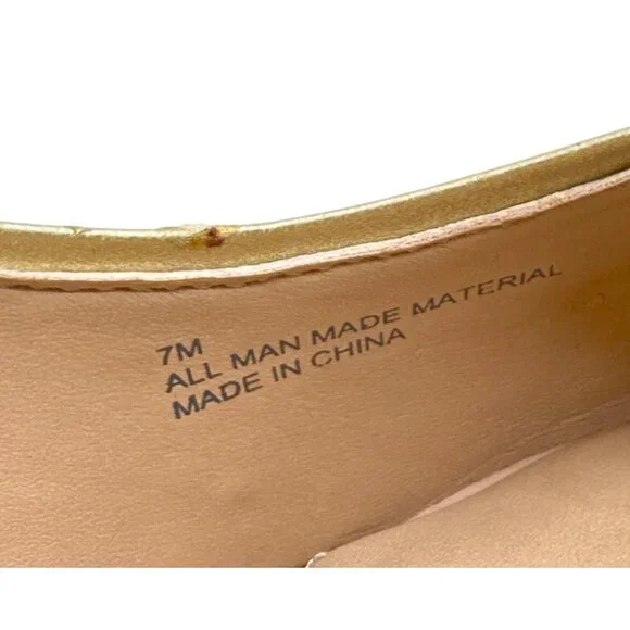 Gianni Bini Size 7 Stylist Classic Gold Rhinestone Studded Stiletto Heels - Picture 10 of 12